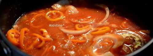 гуляш из куриных желудков. Шаг 3