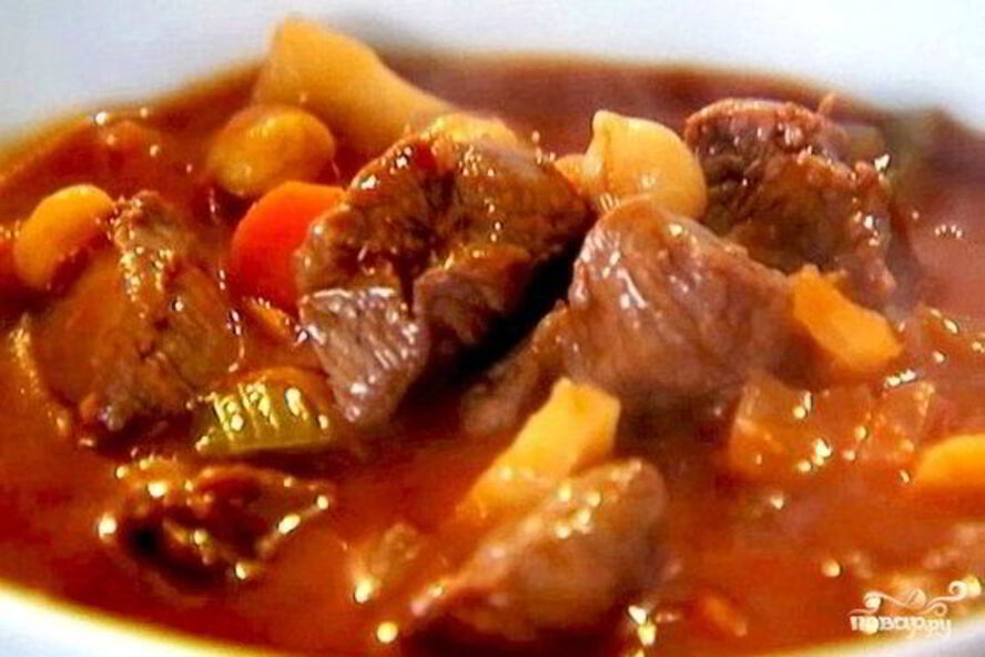 Рецепт гуляш из курицы в мультиварке