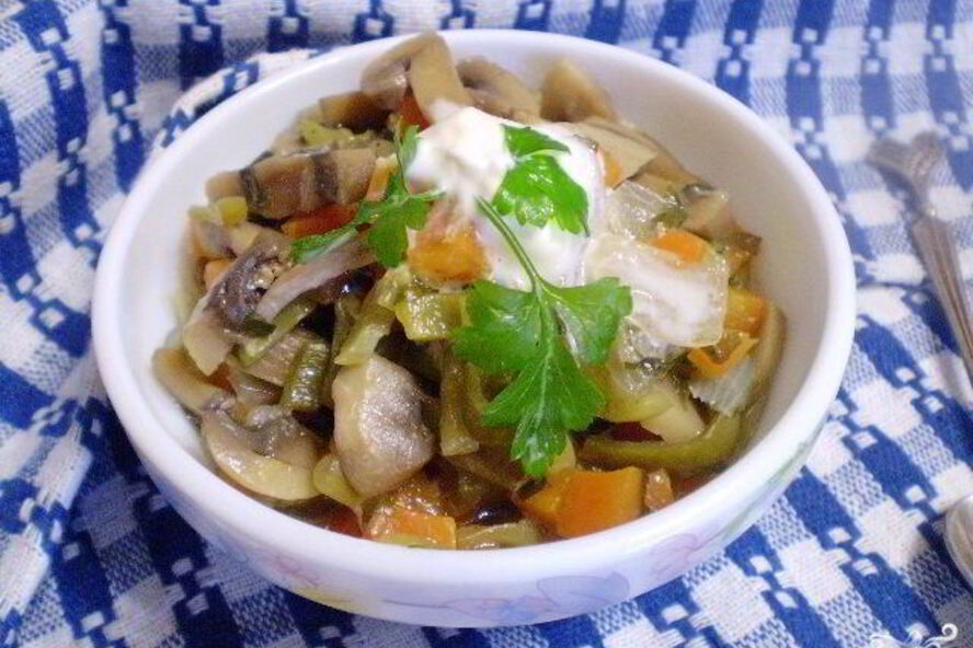 Рецепт гуляш из шампиньонов