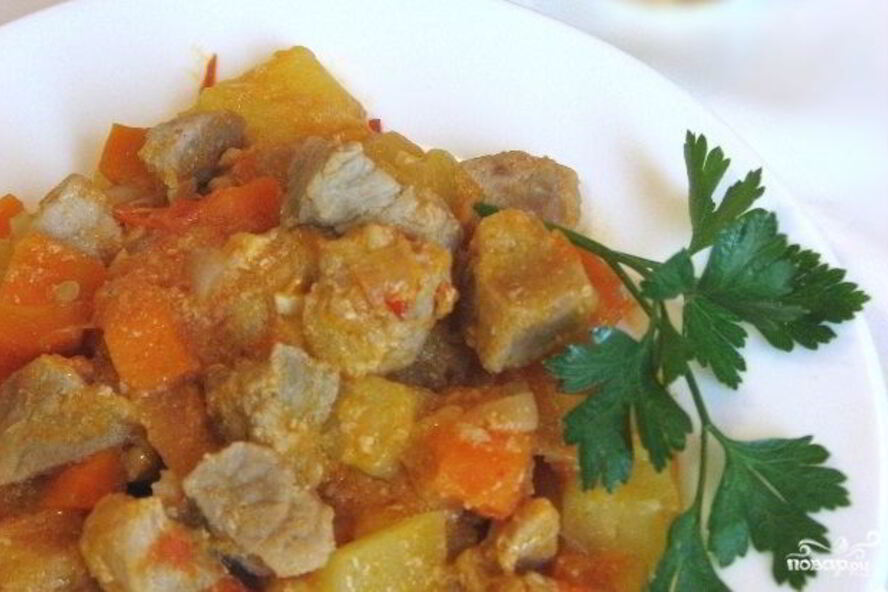 Рецепт гуляш с кабачками