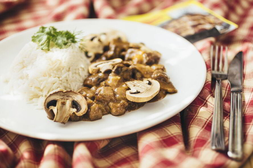 Рецепт гуляш с лесными грибами