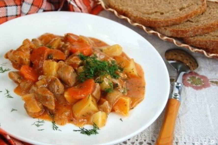 Рецепт гуляш в микроволновке