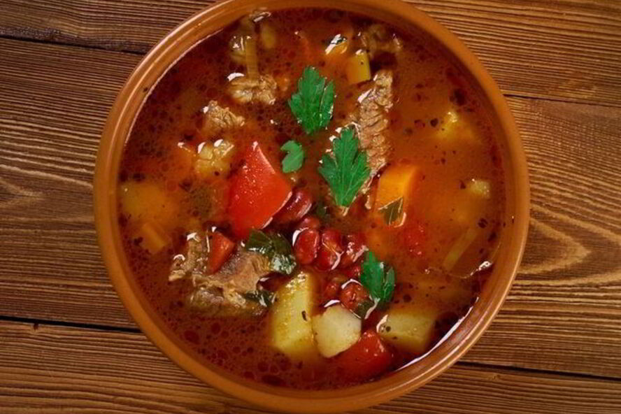 Рецепт суп-гуляш со свининой