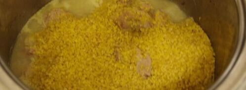 томленый в сельдерее гуляш с булгуром. Шаг 10