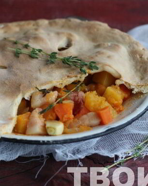 Тыквенный гуляш с беконом