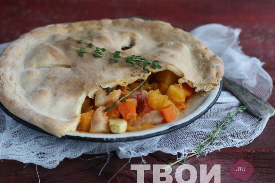 Рецепт тыквенный гуляш с беконом