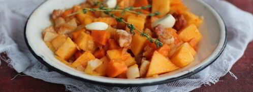 тыквенный гуляш с беконом. Шаг 7