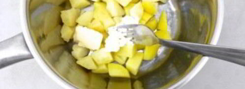 картофельное пюре с креветками. Шаг 2