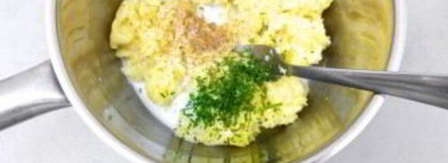 картофельное пюре с креветками. Шаг 3