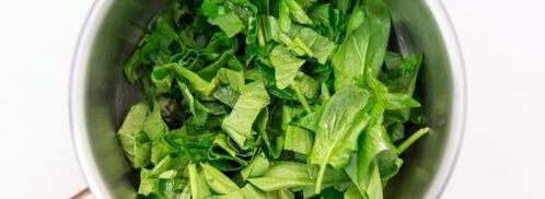 картофельное пюре со шпинатом и чесноком. Шаг 5