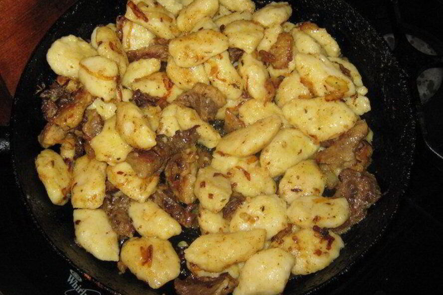 Рецепт картофельные клецки с мясом