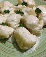 Картофельные ньокки с соусом из горгонзолы