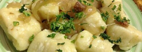 картофельные ньокки с соусом из горгонзолы. Шаг 9