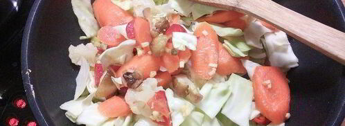 китайская лапша с овощами. Шаг 3