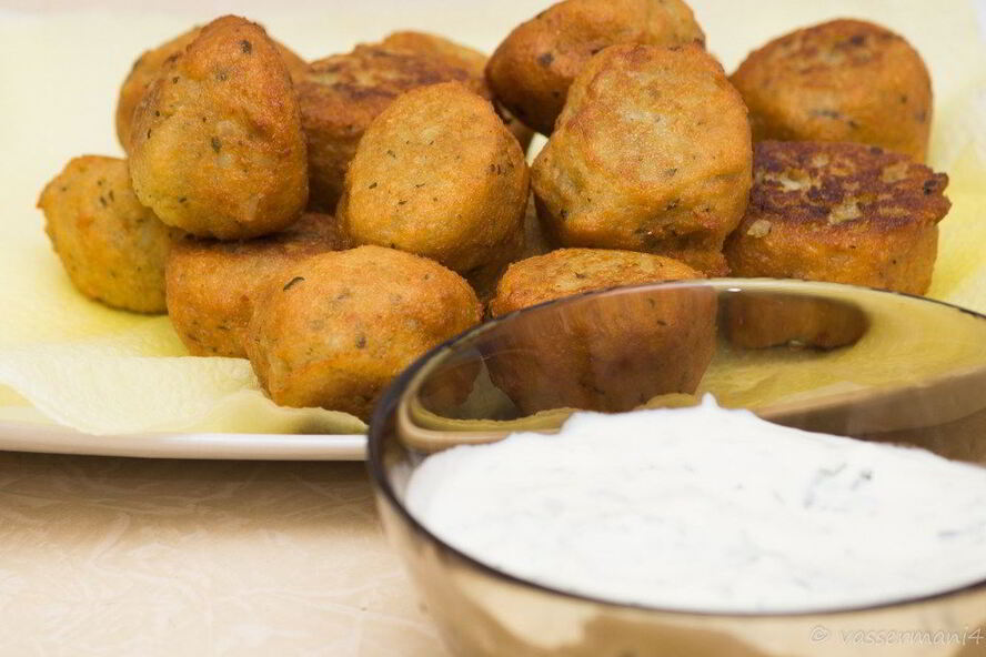 Рецепт фалафель с соусом дзадзики