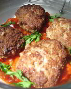 Гречаники с овощным соусом