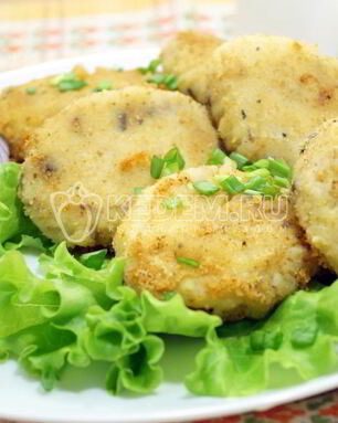 Картофельные котлеты с грибами