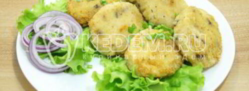 картофельные котлеты с грибами. Шаг 9