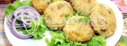 картофельные котлеты с грибами. Шаг 10