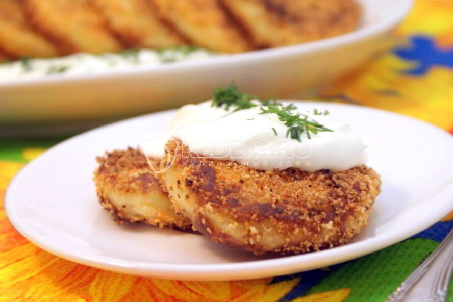 Рецепт картофельные котлеты с сыром