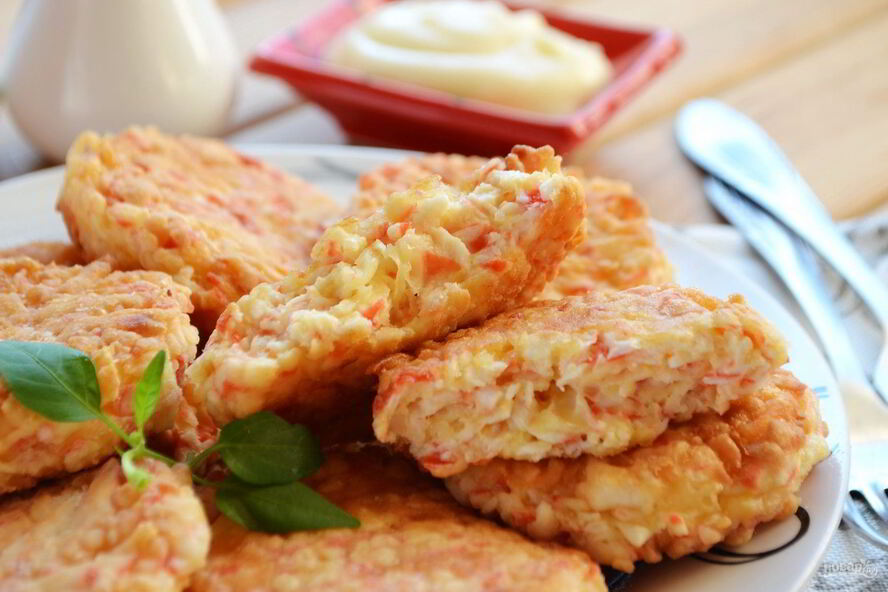 Рецепт котлетки из крабовых палочек