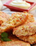 Котлетки из крабовых палочек