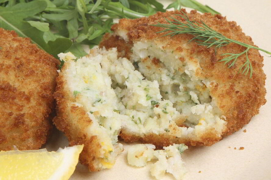 Рецепт котлеты из камчатского краба с горчичным соусом