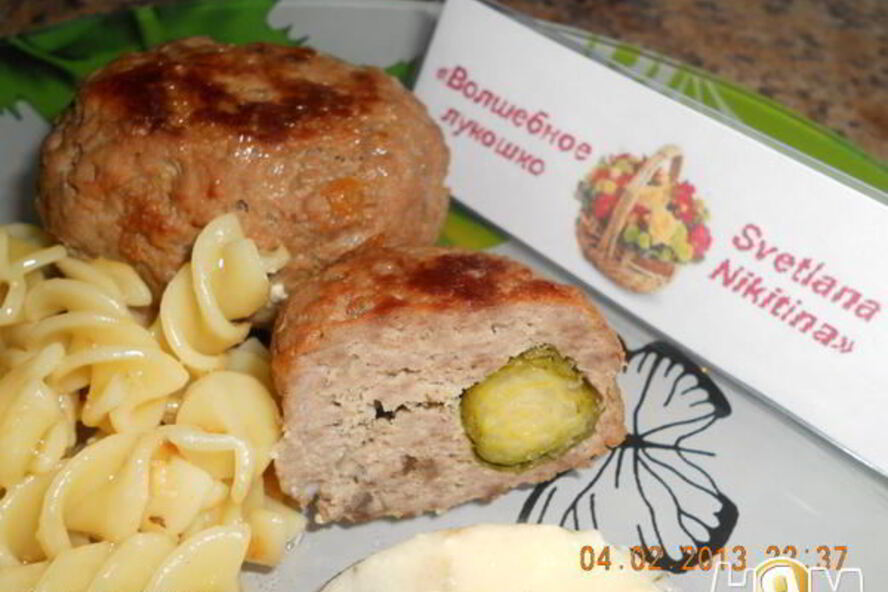 Рецепт котлеты с сырно-ореховым соусом