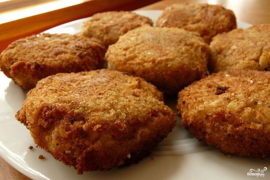 Рецепт котлеты в панировочных сухарях