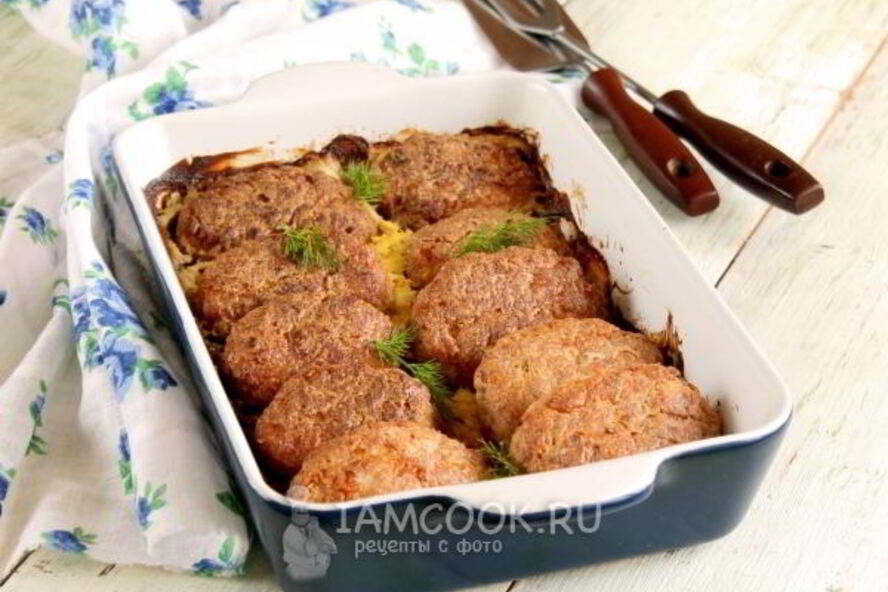 Рецепт котлеты в сметанном соусе