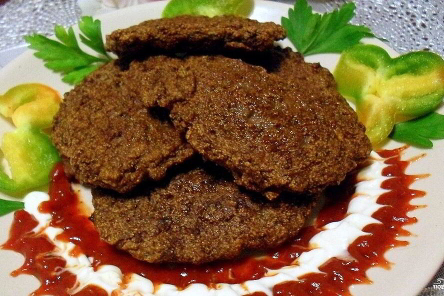 Рецепт печеночные котлеты с манкой