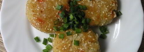 рисовые котлетки в кунжутной панировке. Шаг 6