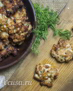 Рубленные куриные котлеты с сыром