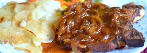 свиные котлеты с кленовым сиропом. Шаг 3