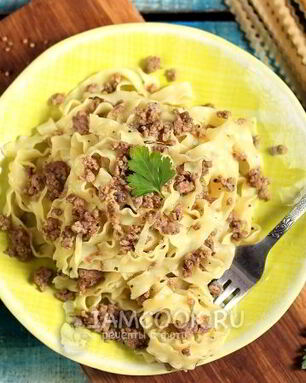 Лапша с фаршем