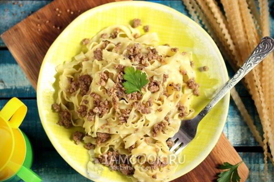 Рецепт лапши с фаршема
