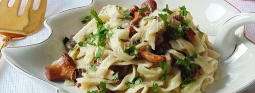 лапша с грибами в сливочном соусе. Шаг 10