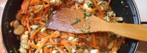 лапша соба с овощами. Шаг 2