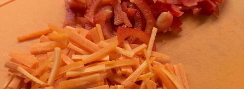 лапша удон с курицей терияки. Шаг 2