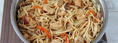 лапша удон с курицей. Шаг 13