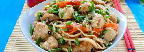 лапша удон с курицей. Шаг 14