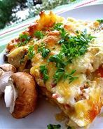 Грибная лазанья