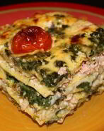 Лазанья болоньезе с моцареллой