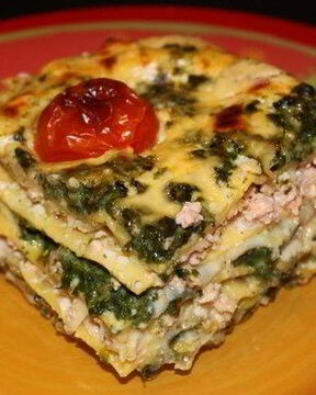 Лазанья болоньезе с моцареллой