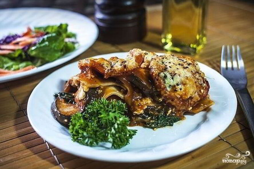 Рецепт лазанья с баклажанами