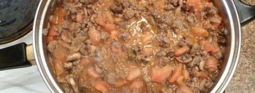 лазанья с фаршем и грибами. Шаг 4