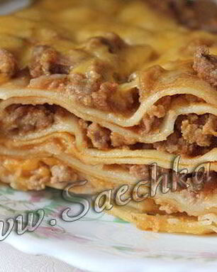 Лазанья с фаршем