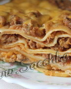 Лазанья с фаршем