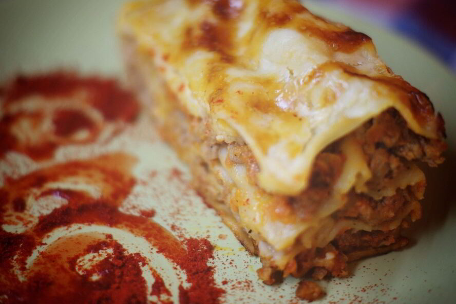 Рецепт лазанья с мясным фаршем и пармезаном
