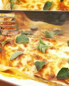 Лазанья с овощами и фаршем